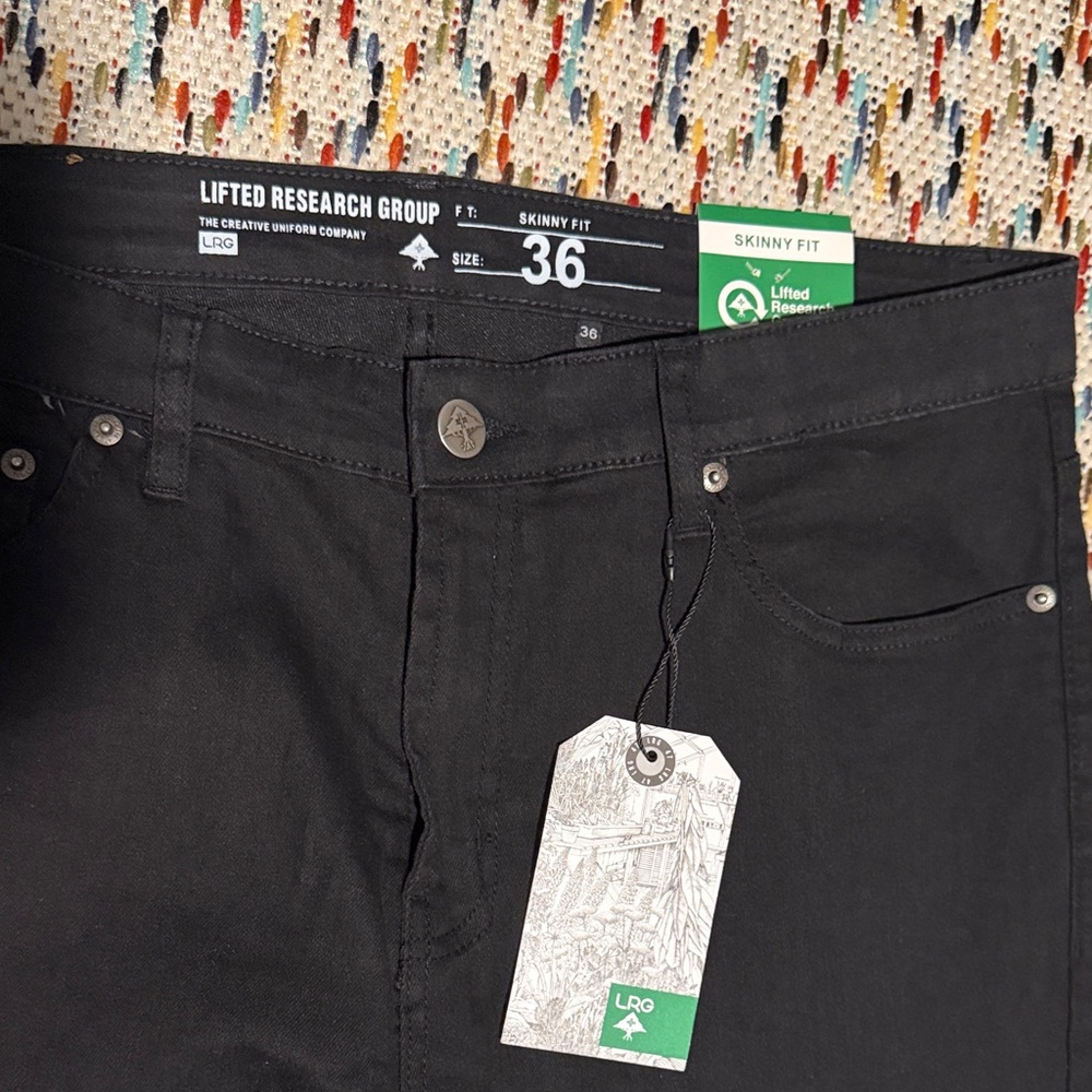LRG Men's Black Skinny Jeans - Picture 2 of 4
